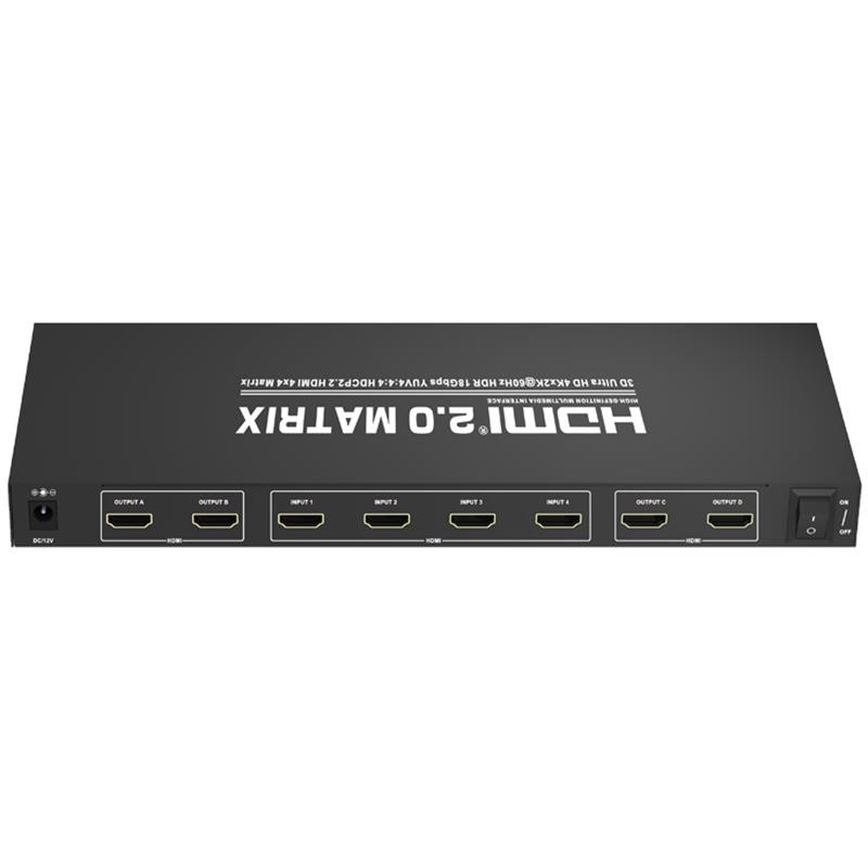 ผลิตภัณฑ์ใหม่ V2.0 HDMI 4x4 เมทริกซ์รองรับ ULTRA HD 4KX2K @ 60HZ HDCP2.2