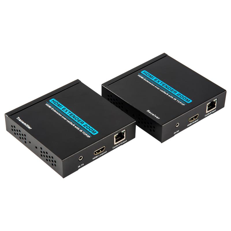 V1.3 HDMI Extender 200 เมตรบนสายเดี่ยว cat5e \/ 6 รองรับ Full HD 1080P POE