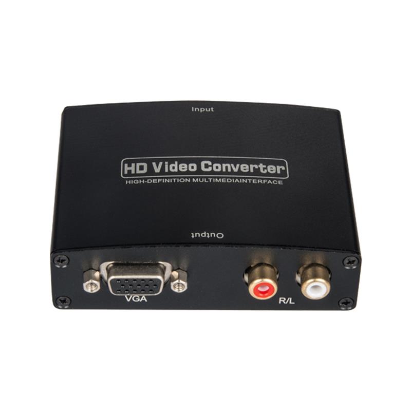 ตัวแปลงสัญญาณเสียง AUDIO เป็น HDMI + VGA \/ R \/ L 1080P