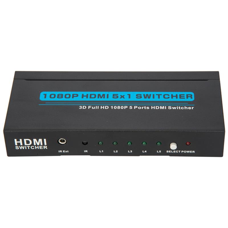 V1.3 HDMI 5x1 Switcher รองรับ 3D Full HD 1080P