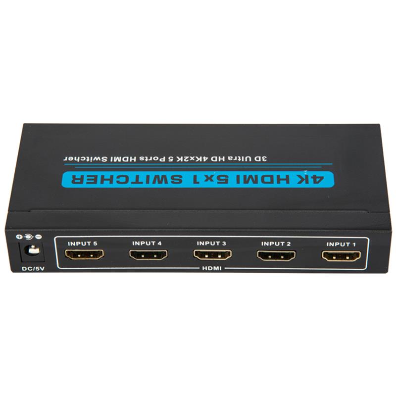 V1.4 4K \/ 30Hz HDMI 5x1 Switcher รองรับ 3D Ultra HD 4K * 2K \/ 30Hz